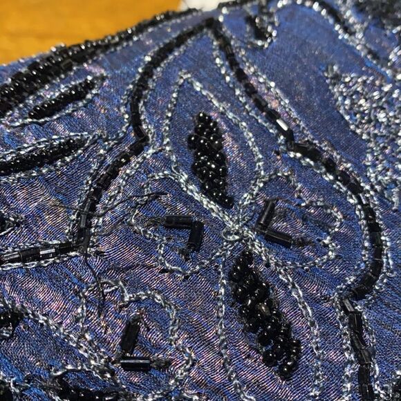 Adrianna Papell Evening Mandarin Beaded Vintage Jacket - Picture 13 of 15